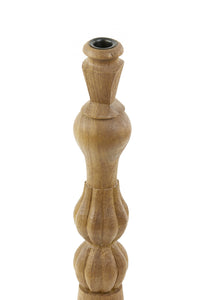 Large Wood Candle Holder