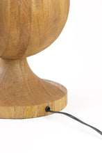 Load image into Gallery viewer, Large wood table lamp with shade