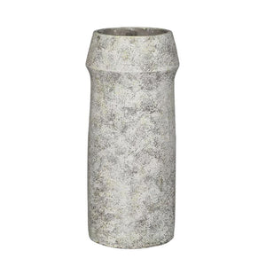 Tall Cement Pot With Wide Top