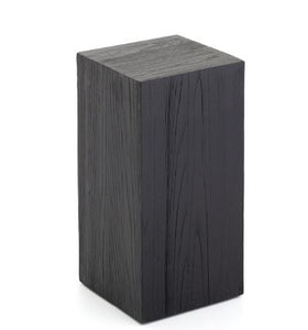 Adkins Wood Pedestal Black