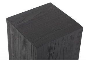 Adkins Wood Pedestal Black