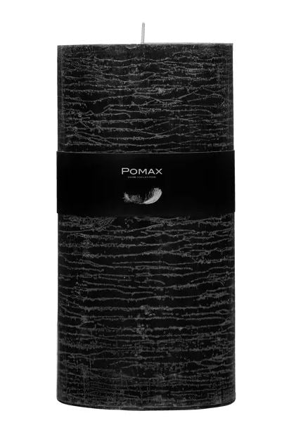 Tall Black Pillar Candle