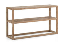 Load image into Gallery viewer, Console Table Dawson 2 Shelves Weathered Oak
