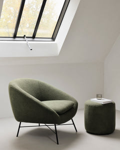 Barrow Lounge Chair - Pine Green Fabric
