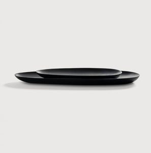 Black Thin Oval Boards Set Of 2