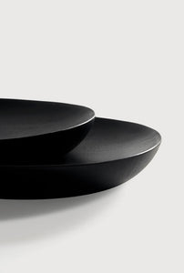 Black Thin Oval Boards Set Of 2