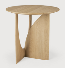 Load image into Gallery viewer, Oak Geometric Side Table