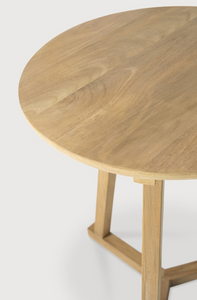 Oak Tripod Side Table