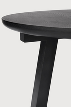 Load image into Gallery viewer, Oak Black Tripod Side Table