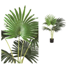 Load image into Gallery viewer, Synthetic Palm Tree in Black Pot