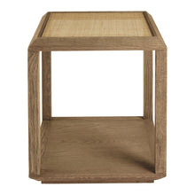 Load image into Gallery viewer, Oak &amp; Rattan Side Table