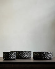Load image into Gallery viewer, Black Chopped Bowls Set of 3