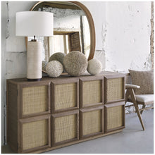Load image into Gallery viewer, Oak &amp; Rattan Sideboard