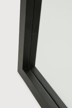 Load image into Gallery viewer, Oak Light Frame Black Floor Mirror
