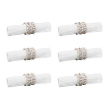 Load image into Gallery viewer, Set Of 6 Rattan Napkin Rings