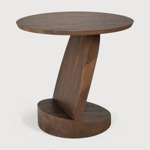 Load image into Gallery viewer, Oblic Side Table - Teak Brown