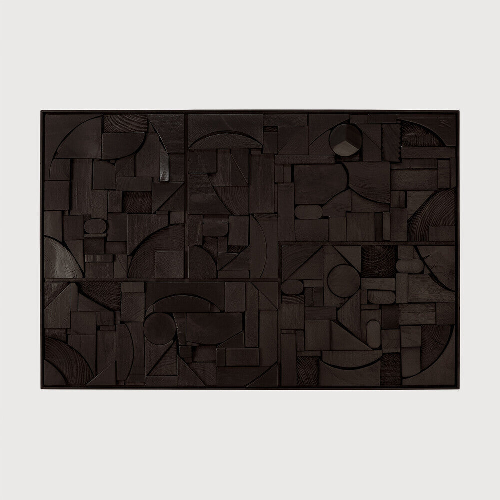 Bricks Wall Art / Black