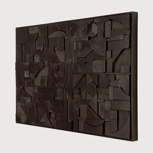 Bricks Wall Art / Black