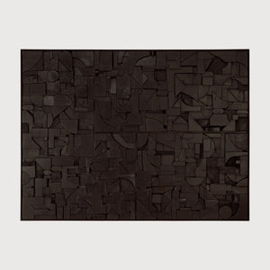 Bricks Wall Art / Black