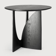 Load image into Gallery viewer, Oak Geometric Black Side Table