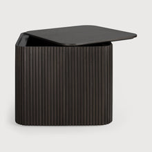 Load image into Gallery viewer, Mahogany Dark Brown Square Side Table