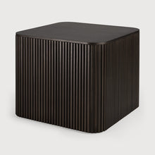 Load image into Gallery viewer, Mahogany Dark Brown Square Side Table